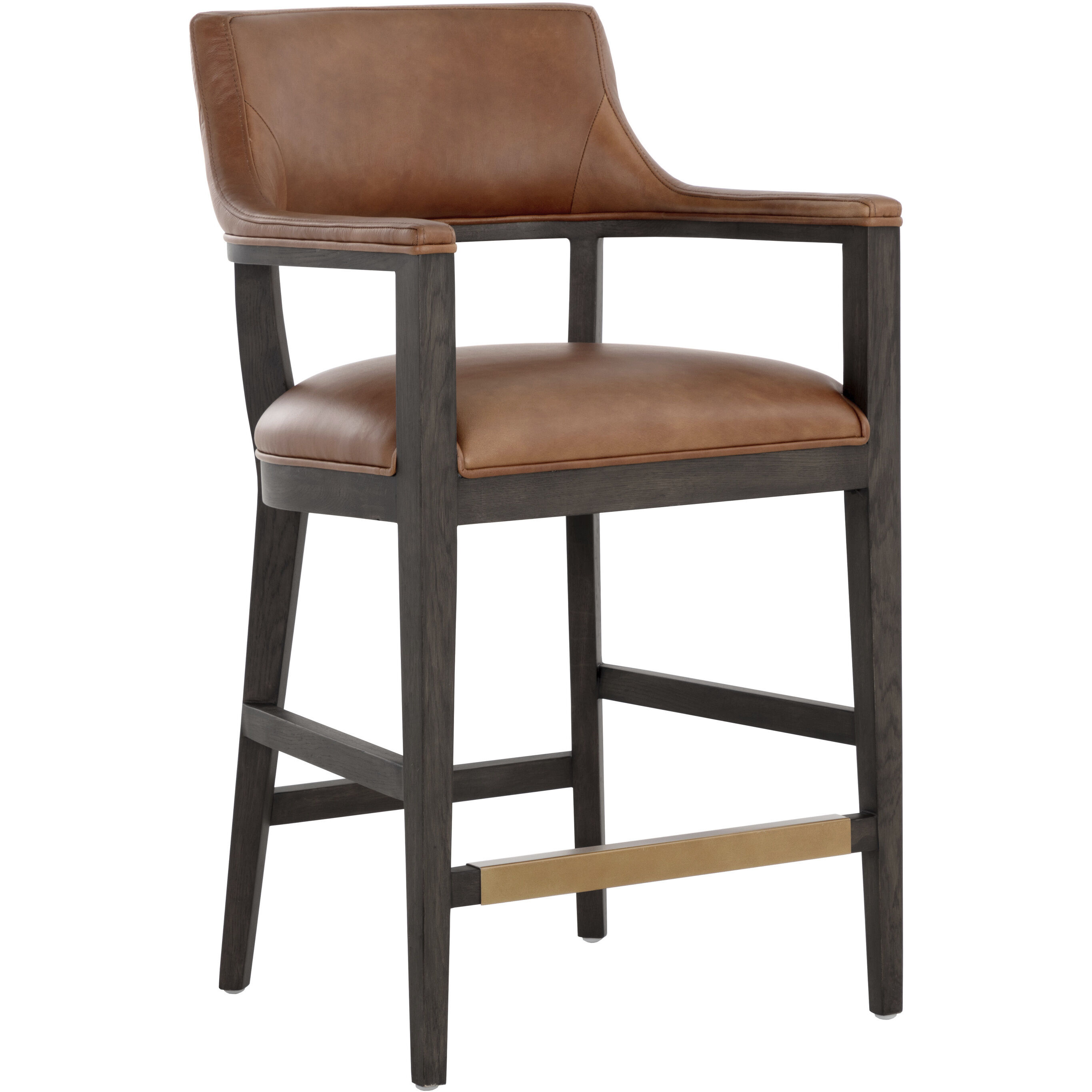 Brylea 39.5 inch Brown / Shalimar Tobacco Leather Counter Stool